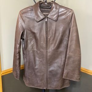 Andrew Marc Brown Leather Jacket